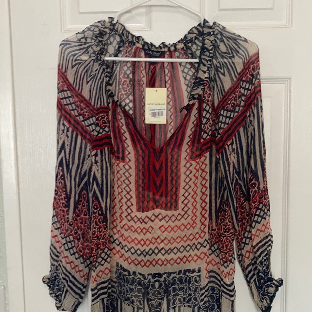 Lucky Brand Peasant Blouse